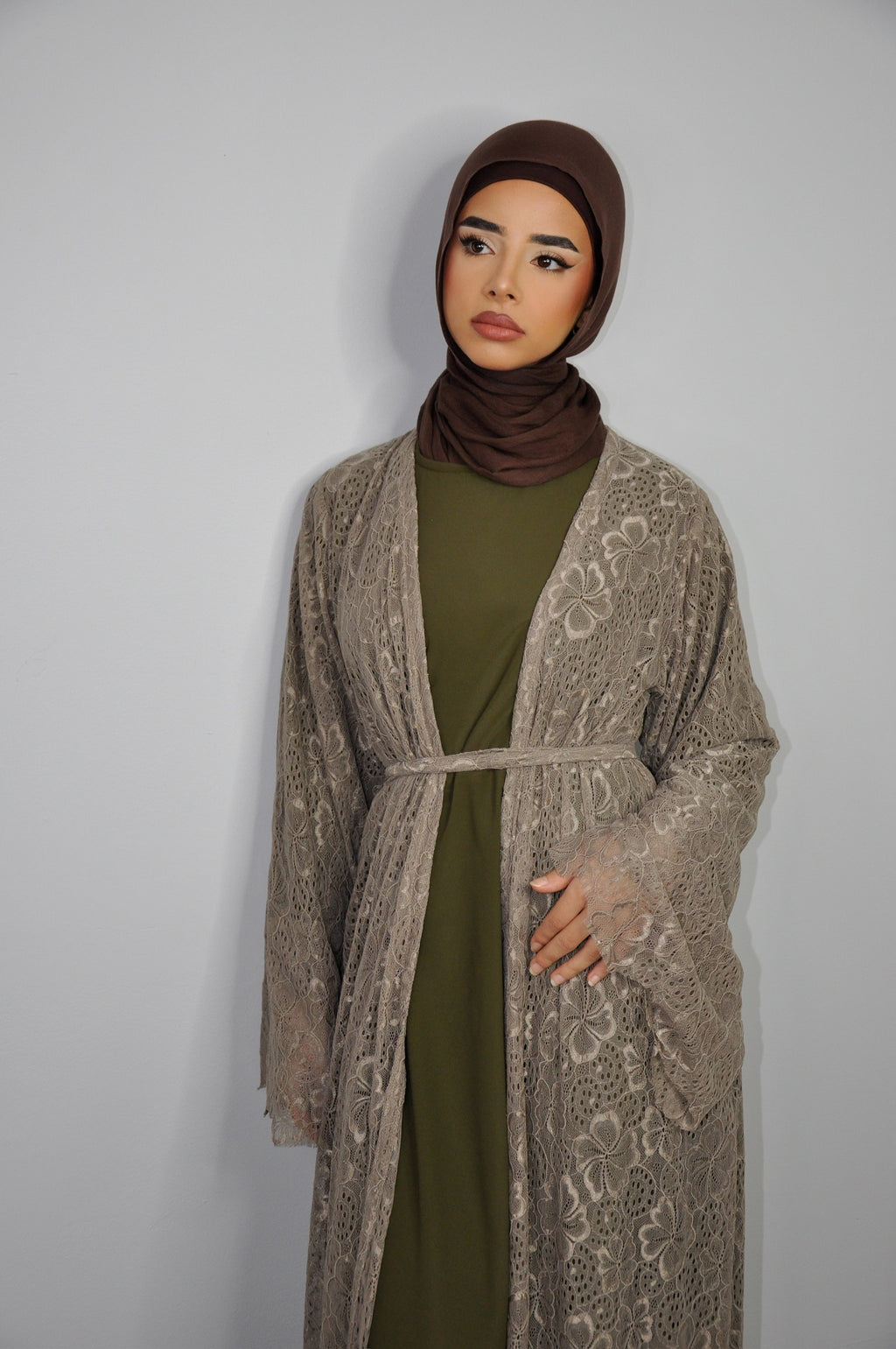 Olive Fleur — Dress & Lace Outer